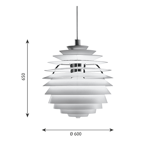 PH Louvre Louis Poulsen – Designer LED Wall Lamp Ø60 cm
